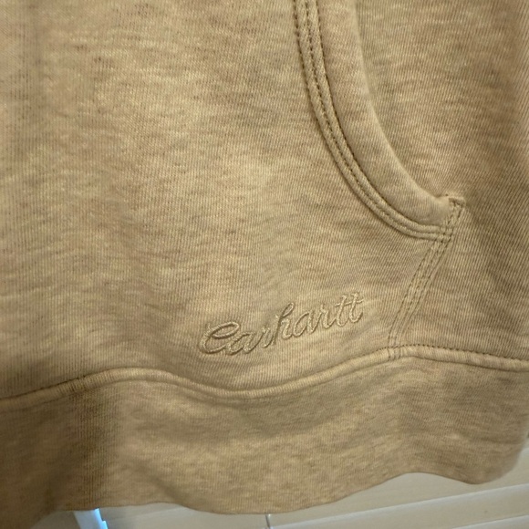Carhartt Tan Half-Zip Sweatshirt - Picture 2 of 3